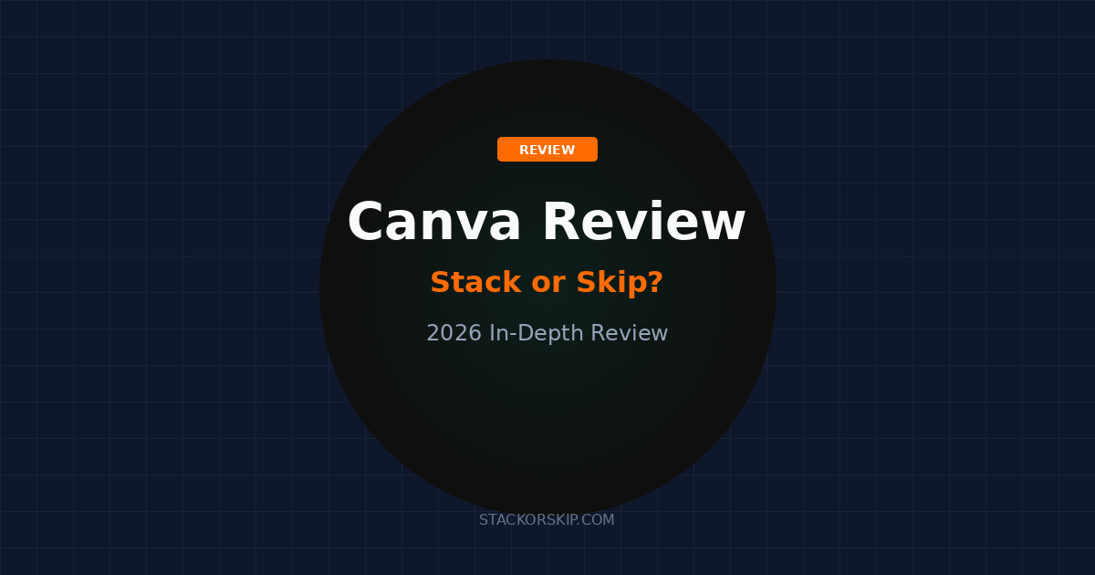 Canva review 2026 Stack or Skip