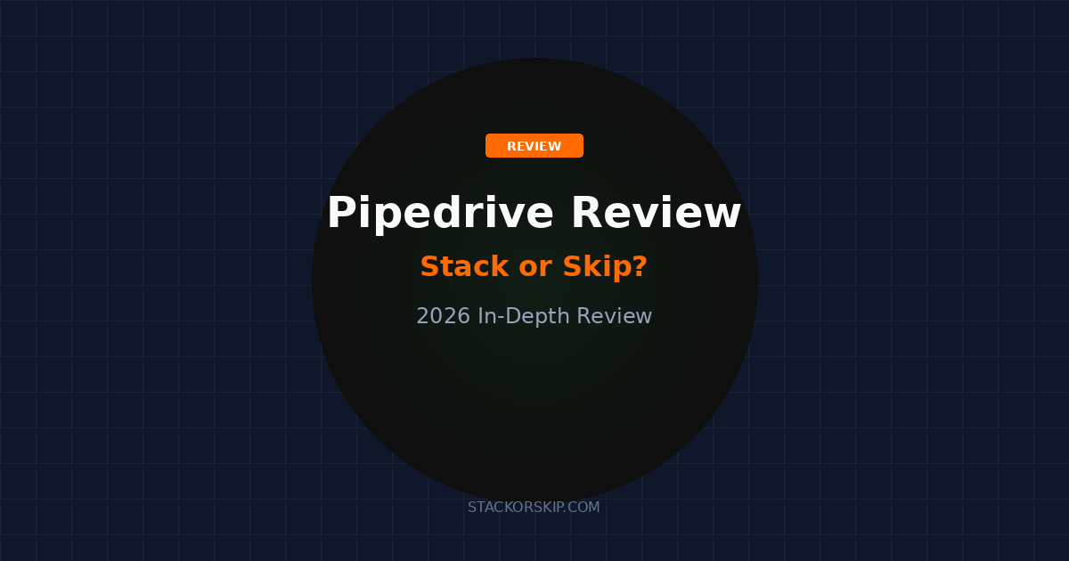 Pipedrive review 2026 Stack or Skip