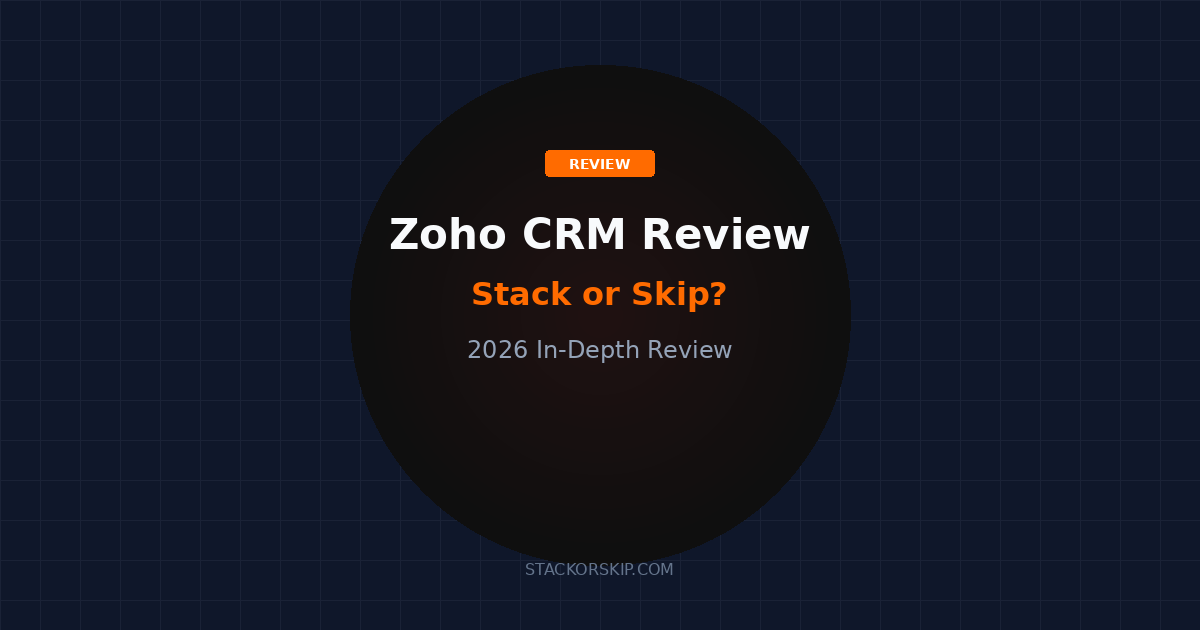 Zoho CRM review 2026 Stack or Skip